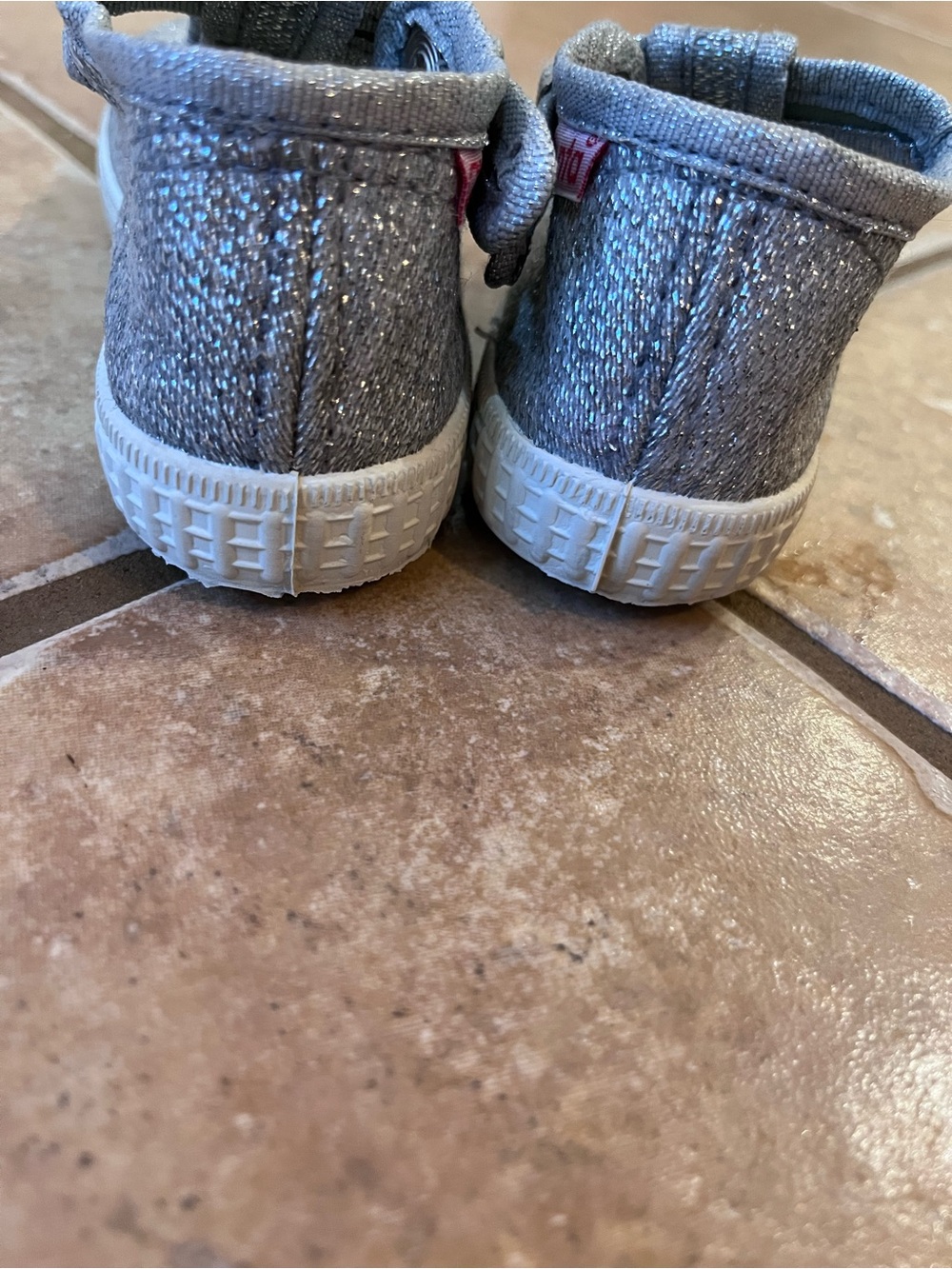 Cienta silver Sparkle Mary Jane Shoes - size 22 - Picture 3 of 7